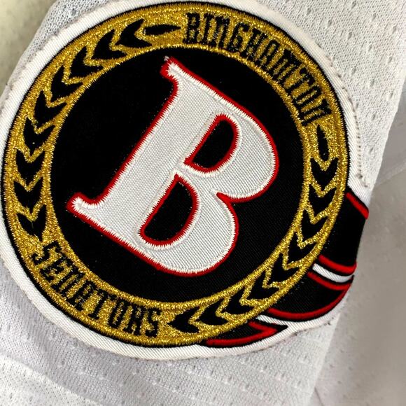 AUTHENTIC AMERICAN HOCKEY LEAGUE BINGHAMTON SENATORS HOCKEY JERSEY YOUTH SMALL - Picture 7 of 8